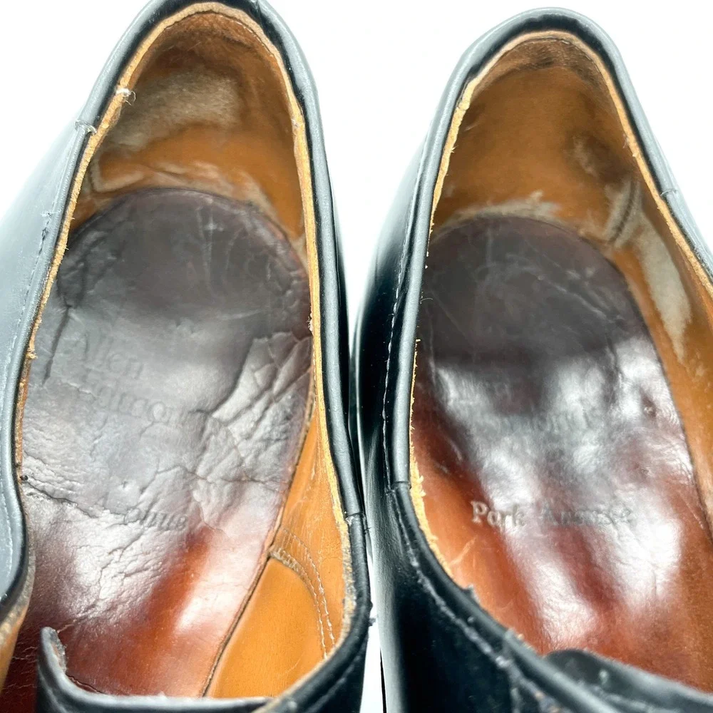 Allen Edmonds Mens 14 Park Avenue Cap Toe Oxford Black Leather Dress Shoes Derby